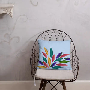 Colorful Petals Throw Pillow Insert Included - Dipaliz - Pillows