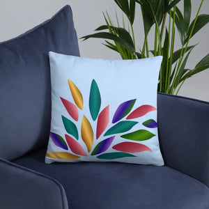 Colorful Petals Throw Pillow Insert Included - Dipaliz - Pillows
