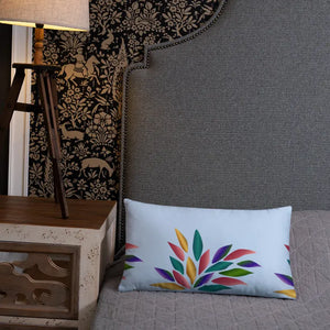 Colorful Petals Throw Pillow Insert Included - Dipaliz - Pillows