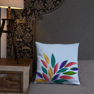 Colorful Petals Throw Pillow Insert Included - Dipaliz - Pillows