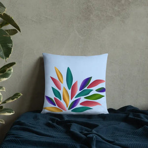 Colorful Petals Throw Pillow Insert Included - Dipaliz - Pillows