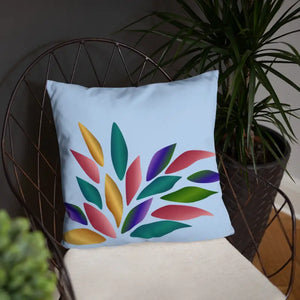 Colorful Petals Throw Pillow Insert Included - Dipaliz - Pillows