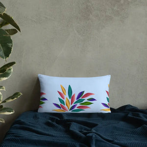 Colorful Petals Throw Pillow Insert Included - Dipaliz - Pillows