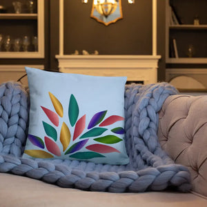 Colorful Petals Throw Pillow Insert Included - Dipaliz - Pillows