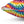 Vibrant Tie Die Spiral Polyester Square - Dipaliz - Throw Pillows