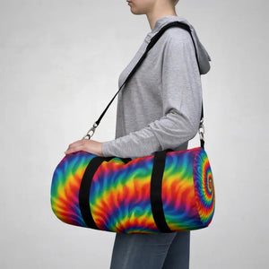 Tie Dye Duffel Bag - Stylish Overnight Durable Fabric - Dipaliz - Small - Bags