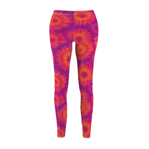 Pink Tie Dye Colorful Workout Pants - Summer Activewear - Dipaliz - Leggings