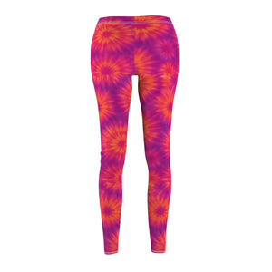 Pink Tie Dye Colorful Workout Pants - Summer Activewear - Dipaliz - Leggings