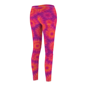 Pink Tie Dye Colorful Workout Pants - Summer Activewear - Dipaliz - Leggings
