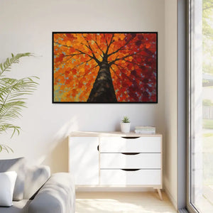 Vibrant Tree Canvas Art Print - Autumn Glow Wall Decor - Dipaliz - Prints