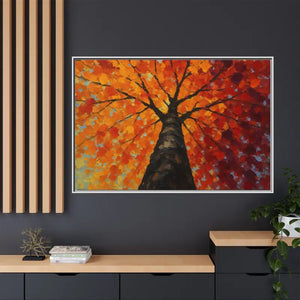 Vibrant Tree Canvas Art Print - Autumn Glow Wall Decor - Dipaliz - Prints