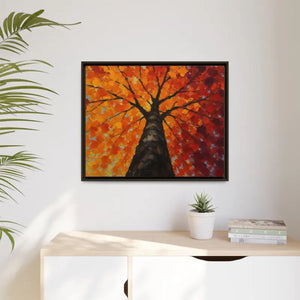 Vibrant Tree Canvas Art Print - Autumn Glow Wall Decor - Dipaliz - Prints