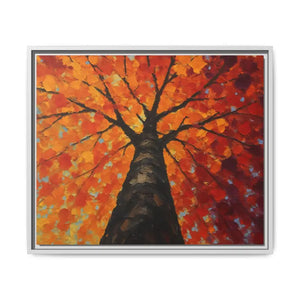 Vibrant Tree Canvas Art Print - Autumn Glow Wall Decor - Dipaliz - 24’’ x 20’’ (horizontal) / White / 1.25’’ - Prints