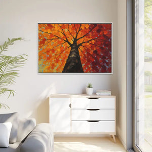 Vibrant Tree Canvas Art Print - Autumn Glow Wall Decor - Dipaliz - Prints