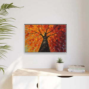 Vibrant Tree Canvas Art Print - Autumn Glow Wall Decor - Dipaliz - Prints