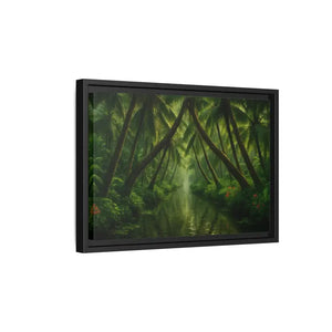 Vibrant Tropical Wall Art Matte Canvas Jungle Vibes Dipaliz - Posters