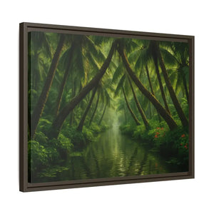 Vibrant Tropical Wall Art Matte Canvas Jungle Vibes Dipaliz - Posters