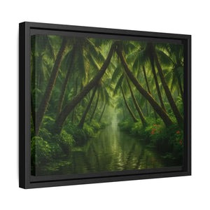 Vibrant Tropical Wall Art Matte Canvas Jungle Vibes Dipaliz - Posters