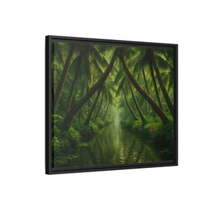 Vibrant Tropical Wall Art Matte Canvas Jungle Vibes Dipaliz - Posters