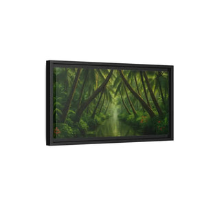 Vibrant Tropical Wall Art Matte Canvas Jungle Vibes Dipaliz - Posters