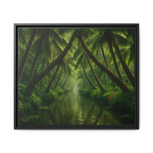 Vibrant Tropical Wall Art Matte Canvas Jungle Vibes Dipaliz - Posters
