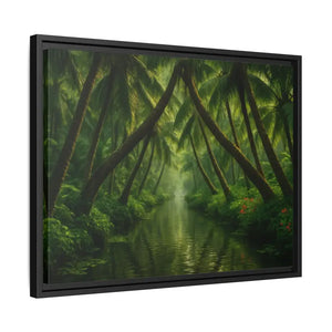 Vibrant Tropical Wall Art Matte Canvas Jungle Vibes Dipaliz - Posters