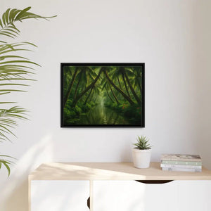 Vibrant Tropical Wall Art Matte Canvas Jungle Vibes Dipaliz - Posters