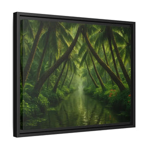 Vibrant Tropical Wall Art Matte Canvas Jungle Vibes Dipaliz - Posters