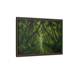 Vibrant Tropical Wall Art Matte Canvas Jungle Vibes Dipaliz - Posters