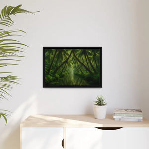 Vibrant Tropical Wall Art Matte Canvas Jungle Vibes Dipaliz - Posters