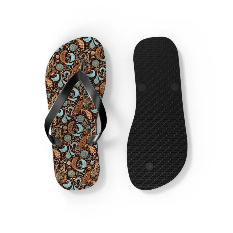 Unleash Summer Vibes with Unisex Paisley Flip Flops! - Shoes