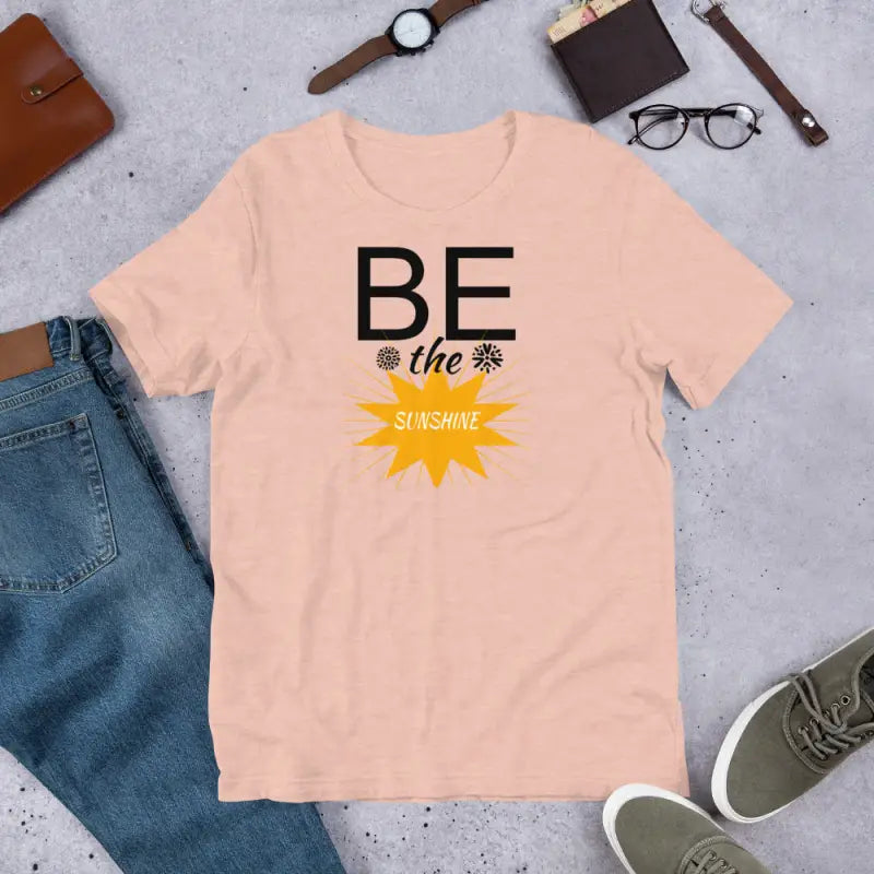 Unisex T-shirt: Radiant Sunshine Vibes for Ultimate Style - Heather Prism Peach / s T-shirt