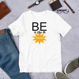 Unisex t Shirt Radiant Sunshine Vibes Statement Tee - Dipaliz - White / s - T-shirts