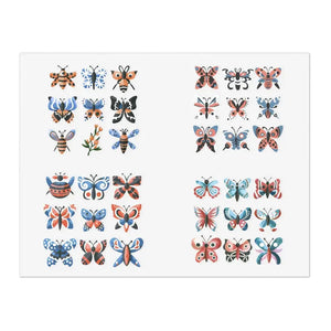 Butterfly Sticker Sheets for Women’s Fashion - Dipaliz - 11’’ × 8.5’’ / Transparent / Die-cut - Decorative Stickers