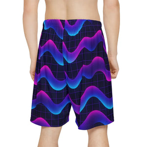 Vibrant Wave Sports Shorts - Trendy Athletic - Dipaliz