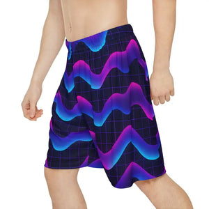 Premium Vibrant Wave Sports Shorts - All Over Print - Dipaliz
