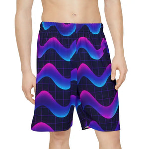 Premium Vibrant Wave Sports Shorts - All Over Print - Dipaliz - Xs