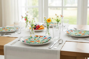 Vibrant Wildflowers Napkins – 4 Pack Polyester - Dipaliz - Cloth