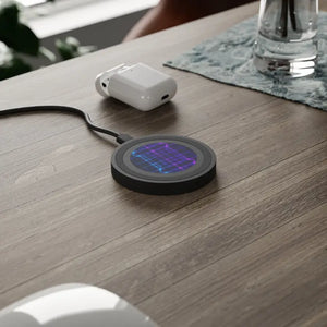 Vibrant Wireless Charging Pad Futuristic Neon Design - Dipaliz - 2.75’’ x / Black/black - Chargers