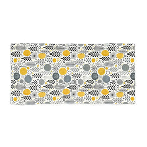 Home Decor - Vibrant Grey Floral Beach Towel Summer Vibes - Dipaliz