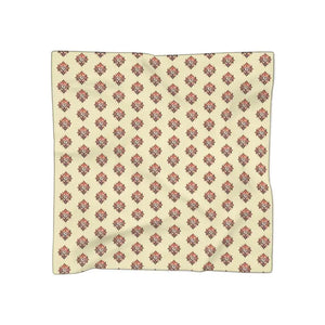 Vibrant Yellow Poly Scarf with Stunning Meditation Aum Pattern - Dipaliz - Scarves & Shawls