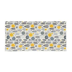 Floral Beach Towel – Vibrant Grey Summer - Dipaliz - Towels