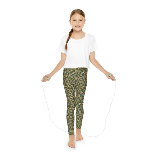 Dive Into Style with Dipaliz’s Youth Full-length Vibrant Leggings - 11/12 Years