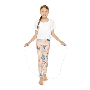 Dipaliz Youth Full-length Leggings Pastel Flowers Design - 7/8 Years
