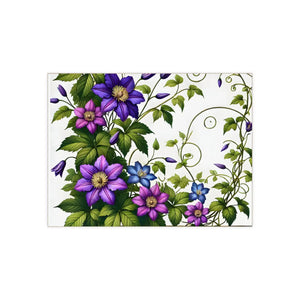 Purple Clematis Flowers – Ceramic Photo Tile - Dipaliz - Wall Tiles