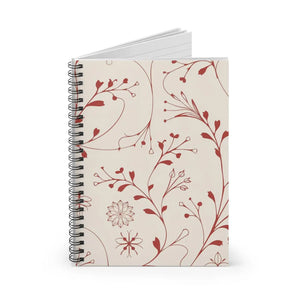 Chic Natures Notebook - Ruled Line Printed Cover - Dipaliz - Notebooks & Notepads