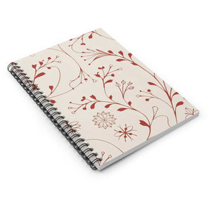 Chic Natures Notebook - Ruled Line Printed Cover - Dipaliz - Notebooks & Notepads