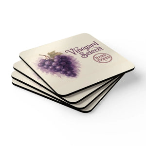 Grapes Coaster Set – Corkwood Wine Lover Gift - Dipaliz - Coasters