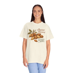Vintage Almond Graphic Organic Cotton Tee - Eco Chic Style - Dipaliz - T-shirts