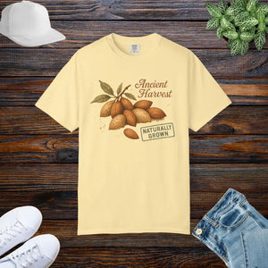 Vintage Almond Graphic Organic Cotton Tee - Eco Chic Style - Dipaliz - Banana / s - T-shirts